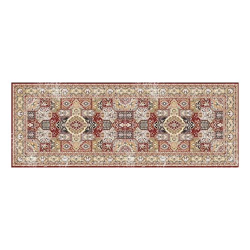 Bereichsteppich für Wohnzimmer und Schlafzimmer faltbar weich rutschfest dicker Imitations-Kaschmir runder Teppich Nachttischmatte waschbar Wohnkultur Teppich Image