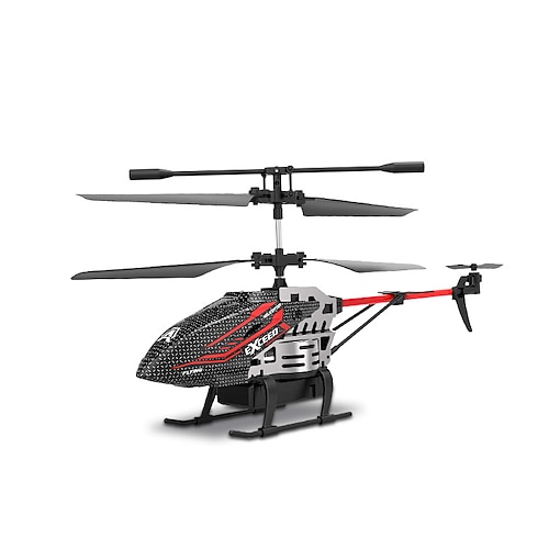 Wiederaufladbares ferngesteuertes Hubschrauber für Kinder Erwachsene - LED-Lichter stabiles Fliegen - Bereit zu fliegen RC Flugzeug Weihnachtsgeschenk Image