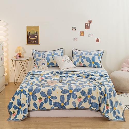 Plüschdecke, dick, aus milchigem Samt, Korallenfleece, Flanell, Sofadecke, Kuscheldecke, Bürodecke, warme Reisedecke, weiche Geschenkdecke, kleine Decke für Zuhause Image