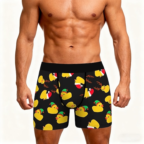 Schneeflocke Weihnachtspyjamas Kurze Boxershorts Unterwäsche Weihnachtsgeschenk Herren Lustig Weihnachten Muster Erwachsene Weihnachten Neujahr Heiligabend Weihnachten Party Image