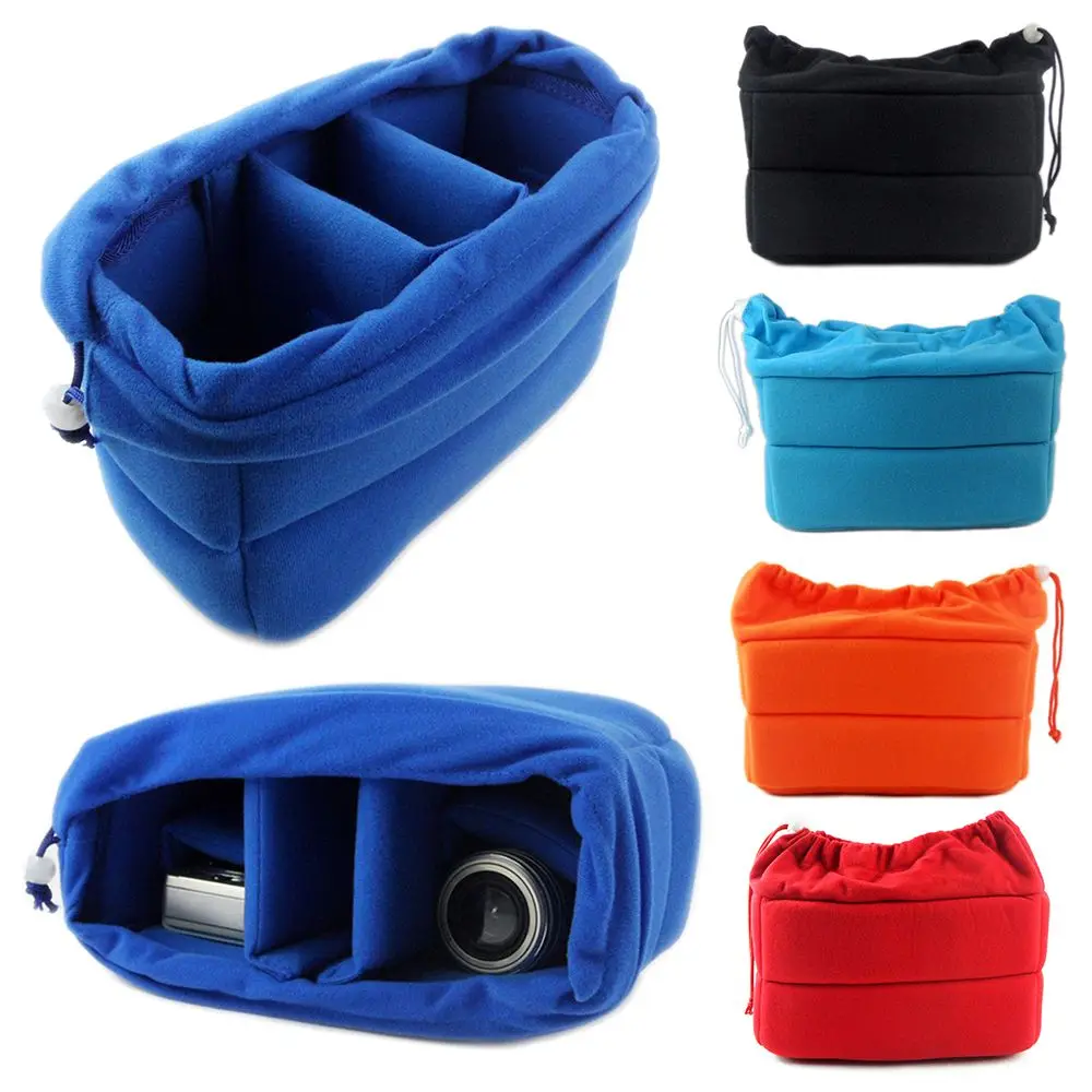 Tragbare Kamera-Einsatztasche, Trennwand, gepolsterte Tasche, Kameraobjektivhülle, Fotografie, schützendes, stoßfestes Kamerazubehör Image