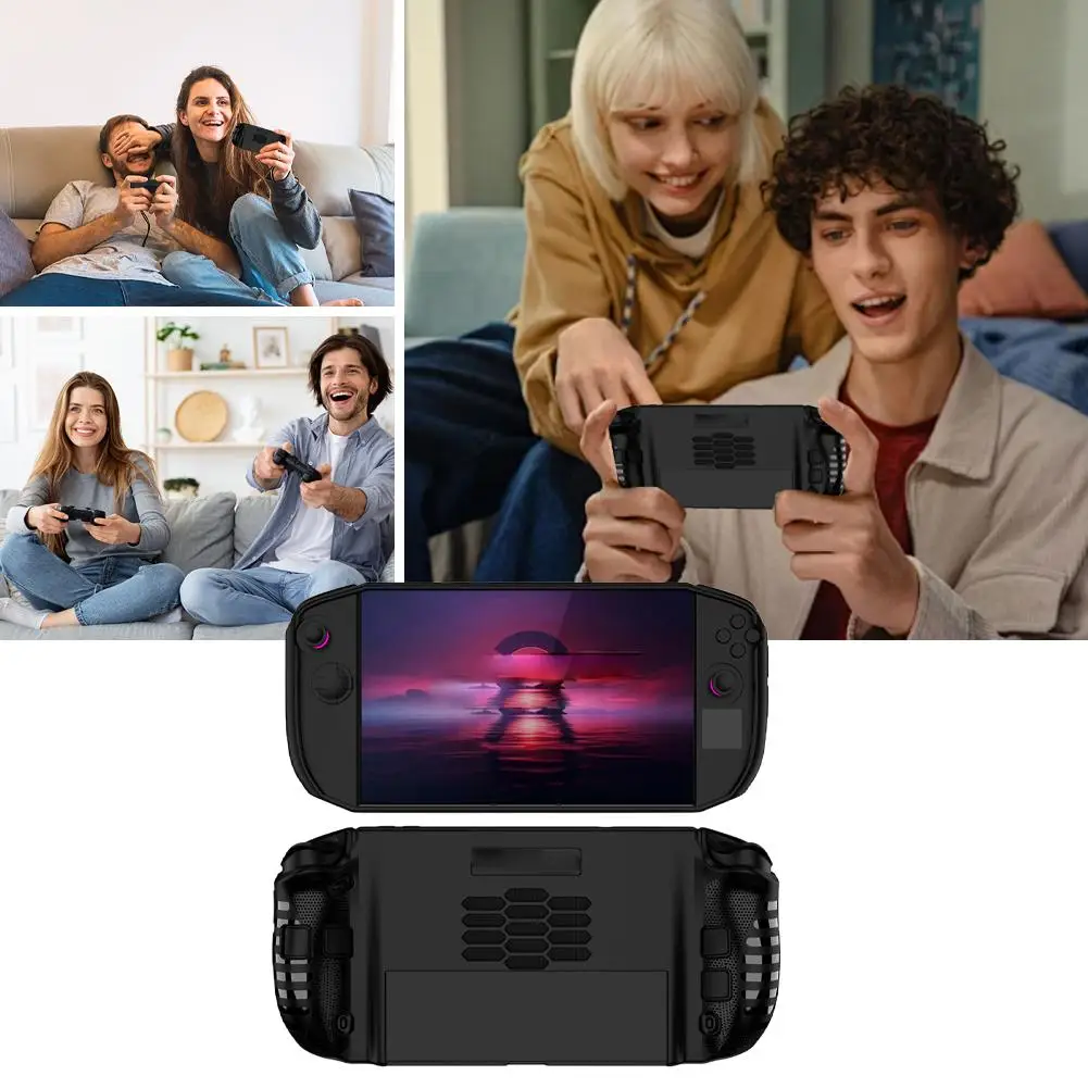 Für Lenovo Legion GO 2 Schutzhülle | Stoßfeste Abdeckung aus TPU-Material | Mit Ständer und ergonomischem Griff Gaming-Zubehör Neu Image