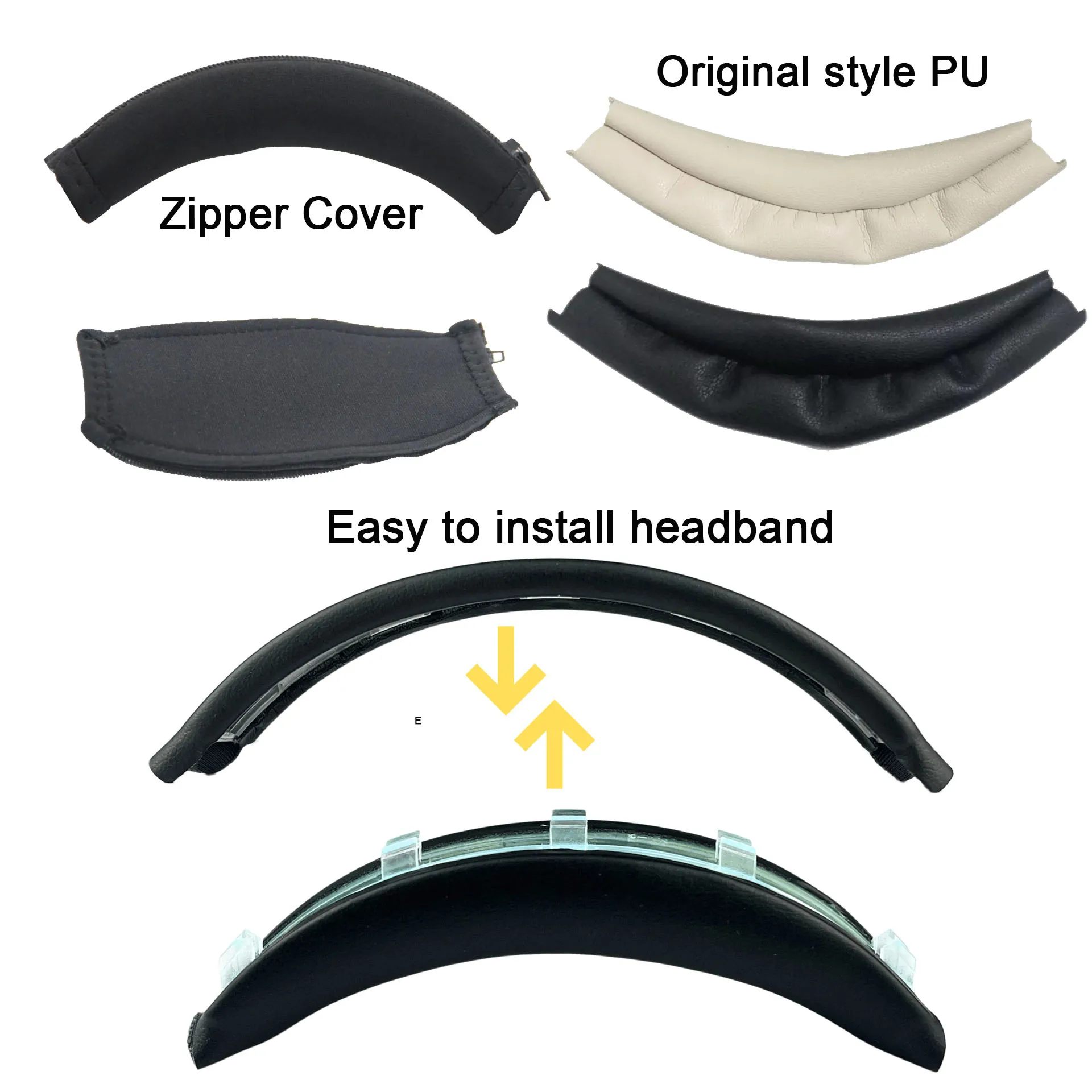 Stirnband für Sony WH-1000XM3 WH-1000XM4 Ersatz Stirnband WH1000XM3 WH1000XM4 Headbeam Headstrap Pads Kissenbezug Teile Image