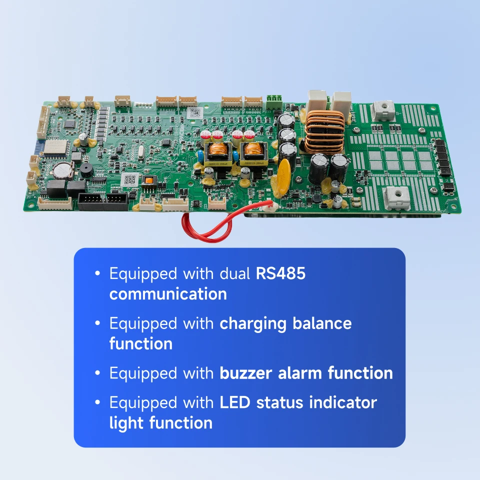 PACEex BMS Smart Lifepo4 16S BMS Wifi Active Balancer 1A Strom BMS 16S 48V Bluetooth Wifi 100A Li-Ion CAN Image