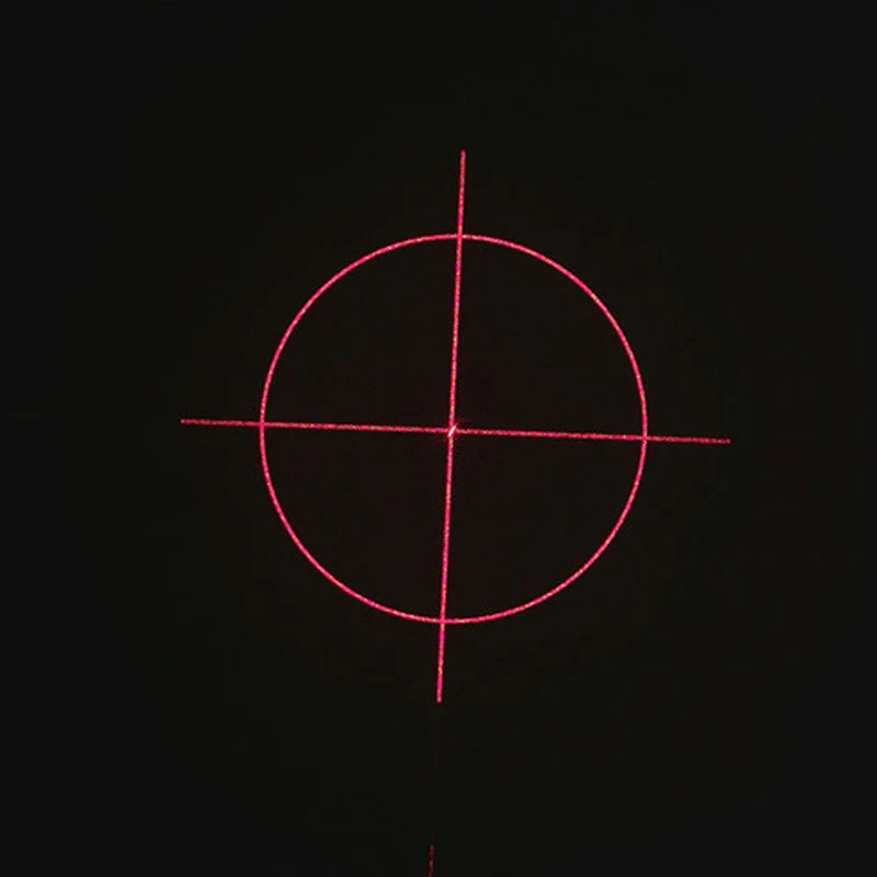 Roter Kreuzkreis DOE Fokussierbarer Laser-Locator D18 x 65 mm 650 nm 660 nm Lasermodul 10 mW 30 mW 150 mW 200 mW zum Positionieren von Schneiden Image