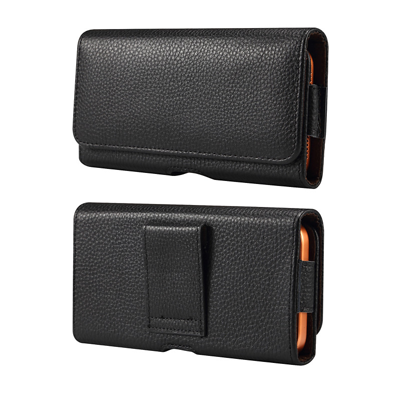 Men Cellphone Loop Holster Case Belt Waist Bag Props PU Leather Purse Phone Wallet Vintage Belt Mobile Phone Protective Sheath