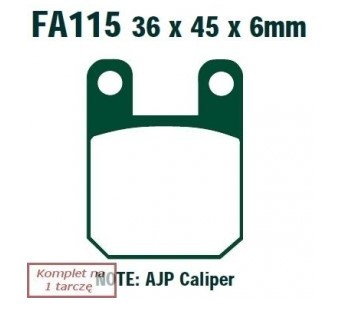 EBC Brakes Bremsbelagsatz FA115 Bremsbeläge,Bremsklötze,Bremssteine,Bremsbeläge & Bremsbelagsatz,Bremsklötze & Bremsbelagsatz Image