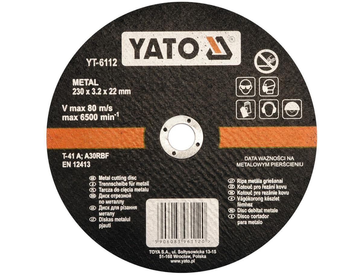 YATO Trennscheibe, Winkelschleifer YT-6112 Image