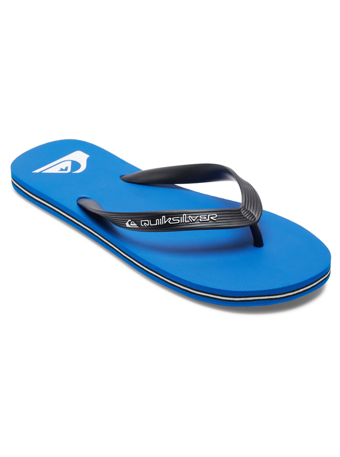 Sandale QUIKSILVER "Molokai Core", Herren, Gr. 14(47), blau (blau 1), Obermaterial: Synthetikmaterial / Außensohle: Moosgummi, Schuhe Sandale