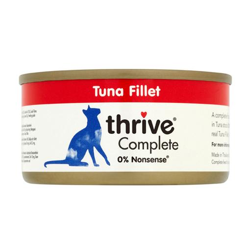 Sparpaket: 24 x 75 g Thrive Complete Katzennassfutter, Thunfischfilet