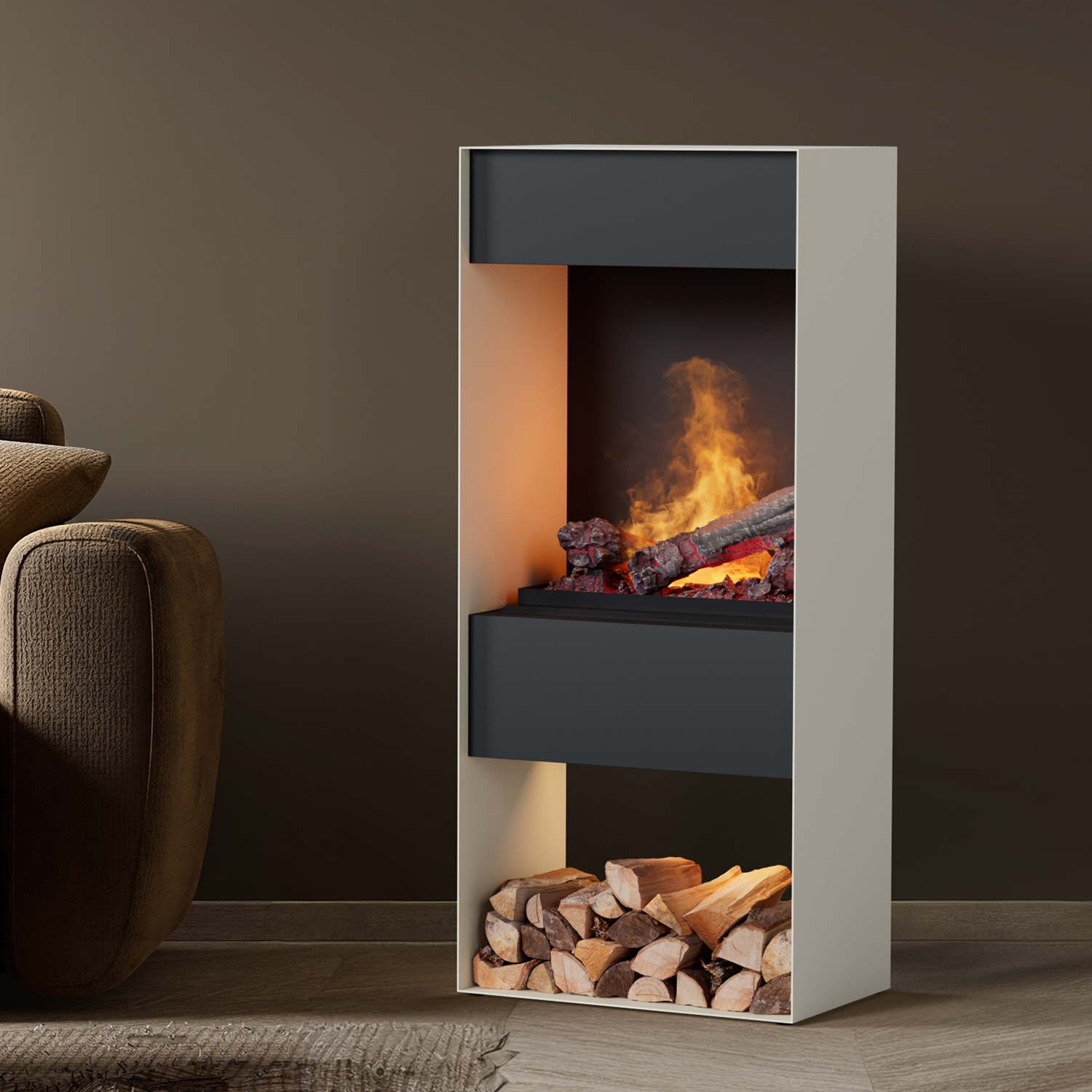 Noble Flame CORE [Elektrokamin Opti-myst]: Weiß Image