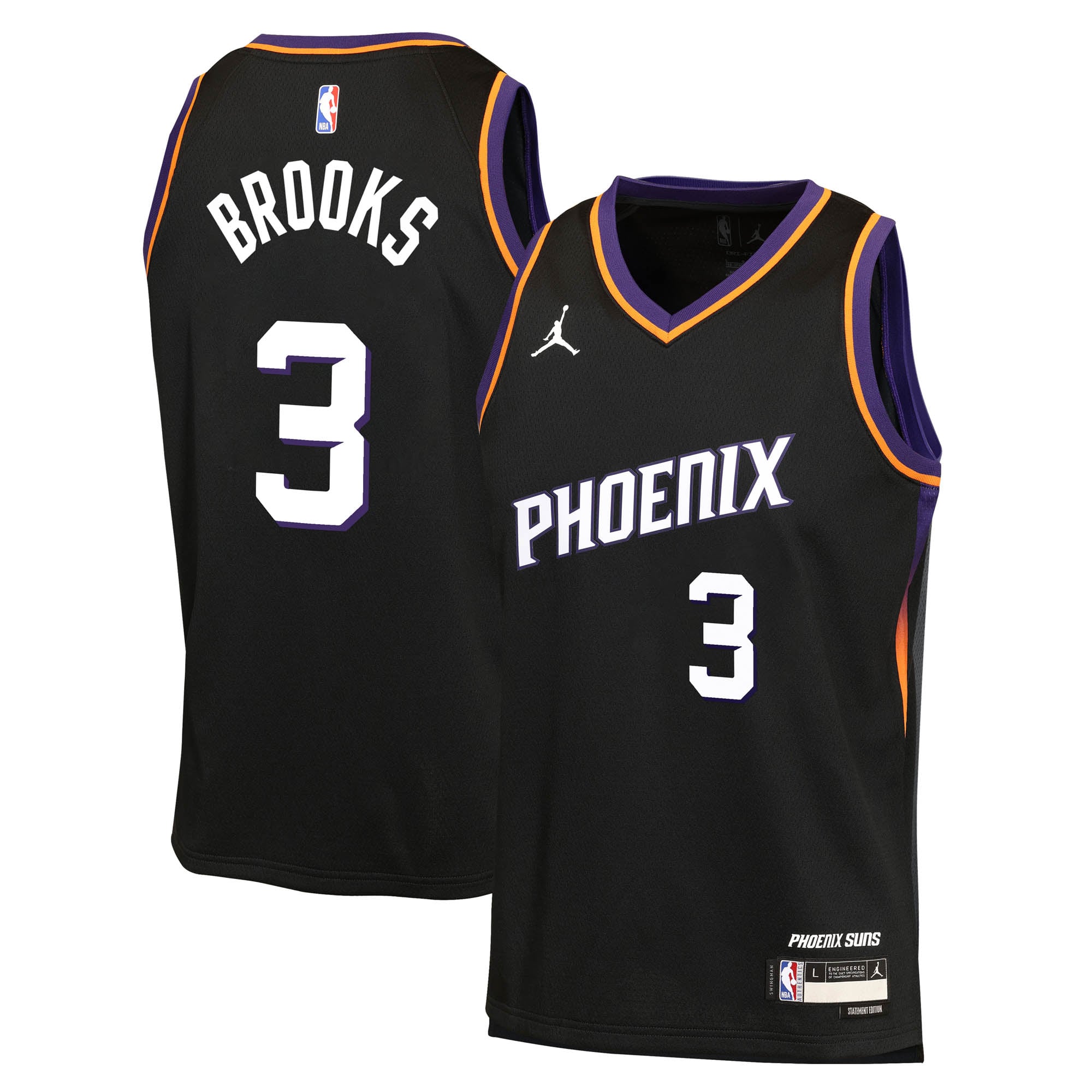 Maillot Jordan Brand Statement Edition des Phoenix Suns - Noir - Dillon Brooks - Jeune - unisexe Taille: L (14/16)