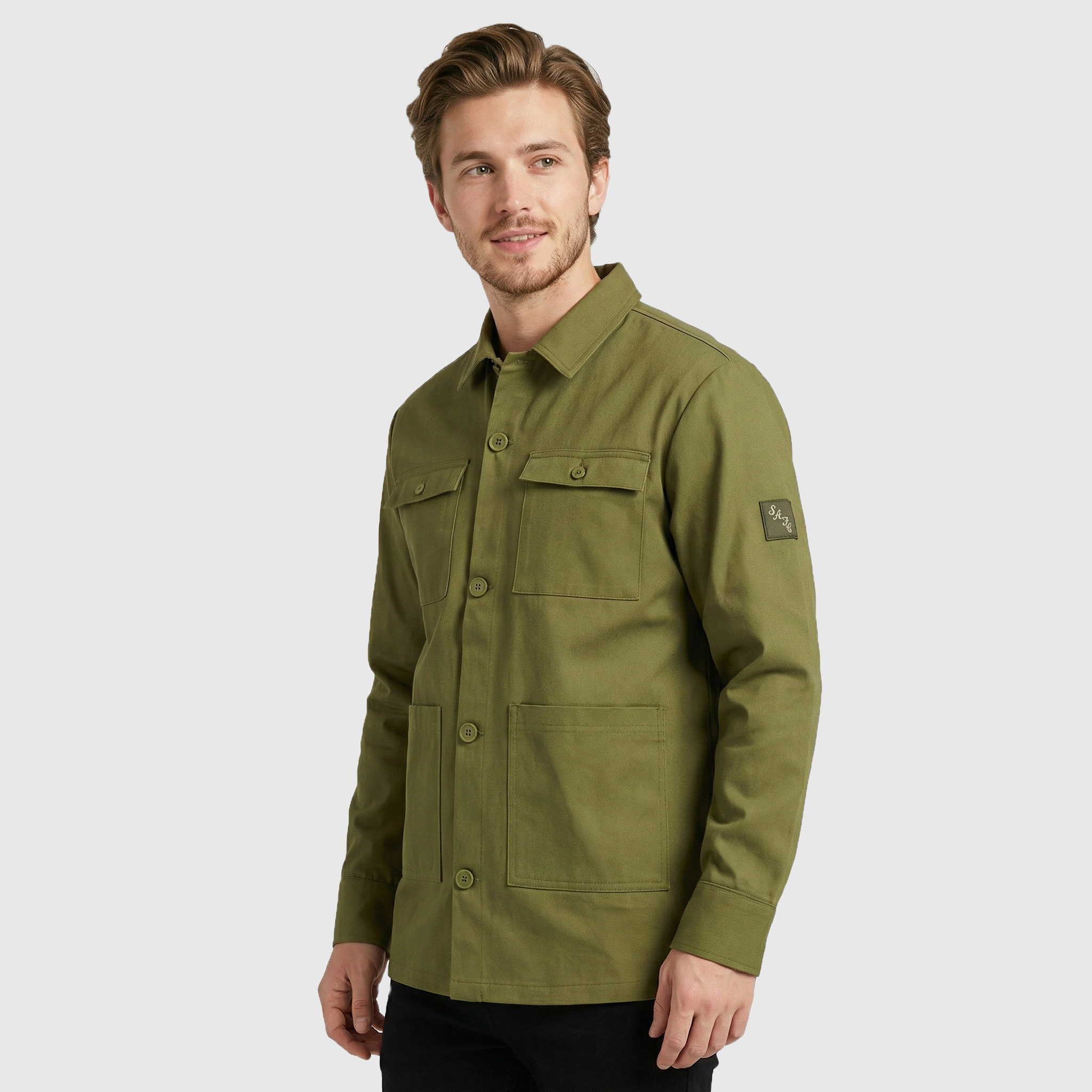Sunderland Elements Shacket – Safari – Herren Image