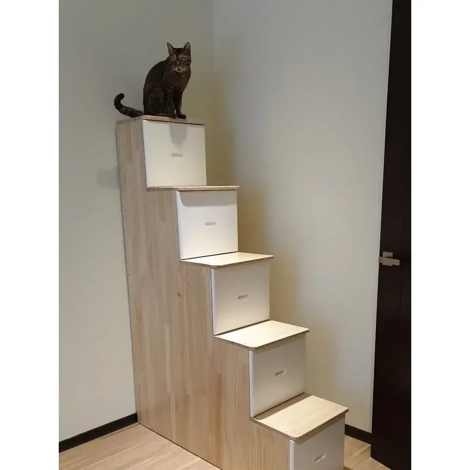 Leiterschrank, Einzelverkauf, Mutterbett, Schrank, Leiter, erhöhte Bettleiter, Massivholzstufen, Kinderschrank, Schließfach