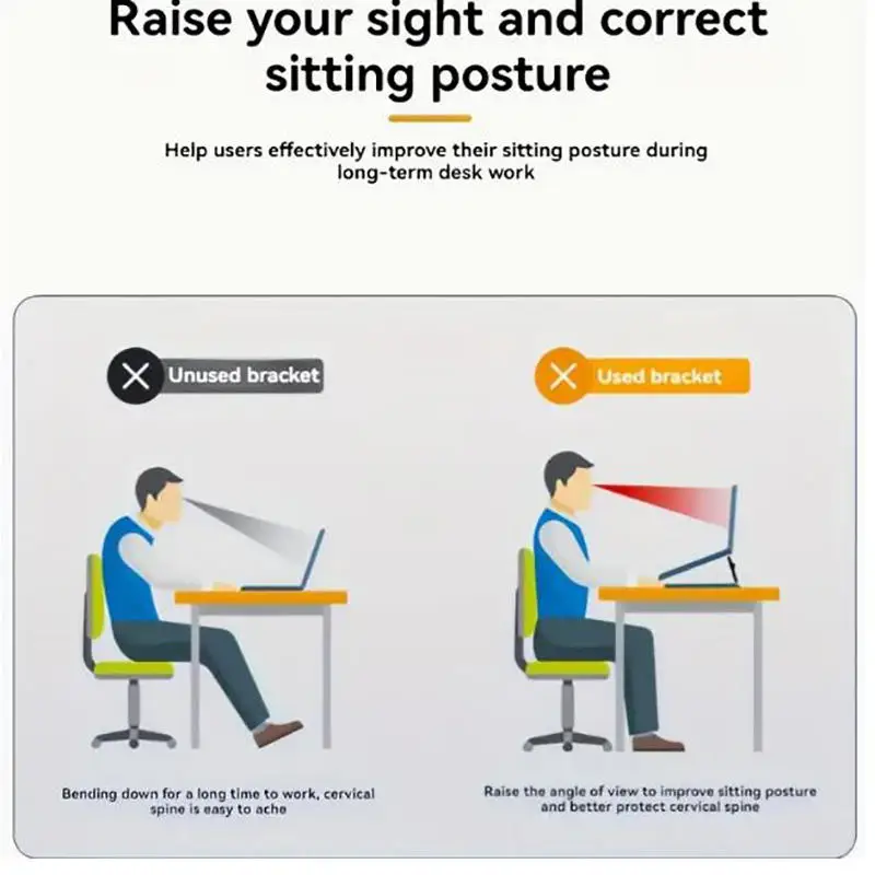 2 teile/satz Faltbare Laptop Ständer Tragbare Notebook Unterstützung Halter Einstellbare Riser Kühlung Halterung Universal für Laptop Tablet Image