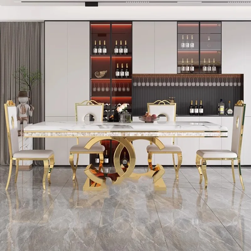 Küche Marmor Esstisch Restaurant Beistellstühle Wohnzimmer Studie Esstisch Schreiben Büro Muebles Kommerzielle Möbel
