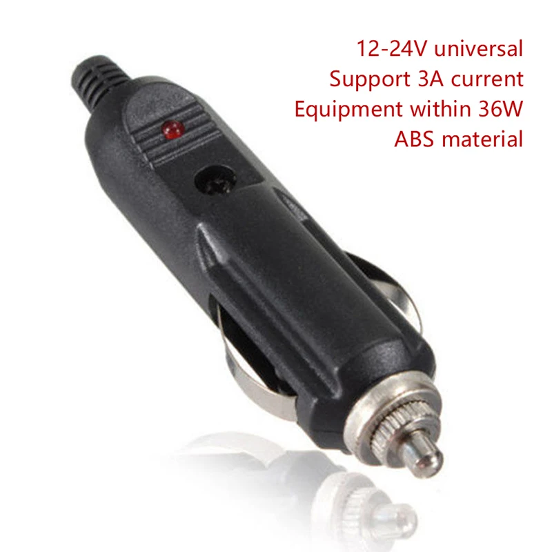 Motorradzubehör Neues 12/24V 180W Ersatz-Auto-Zigarettenanzünder Netzstecker DC-Adapter Ladegerät Image