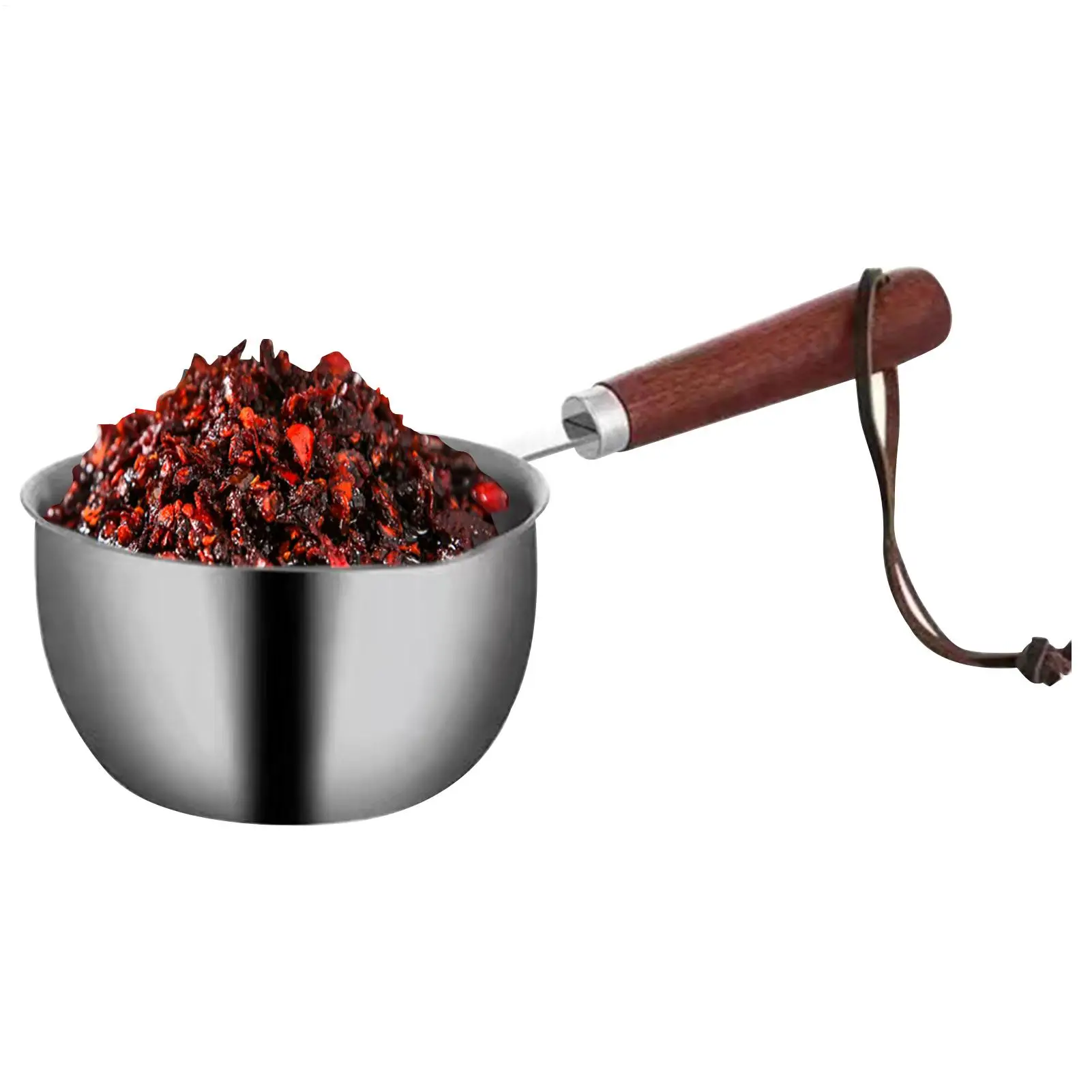 Milchtopf aus Edelstahl, Butterschmelzer, Saucenpfanne, Mehrzweck-Kochtopf für Induktionsgas, Elektroherd Image