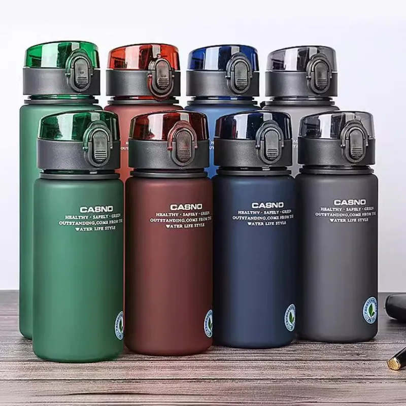 Casino-Studentenbecher, einfacher Sport-Wasserbecher, einfacher Direktgetränk, mattierter Becher, Outdoor-Elastikabdeckung, große Kapazität, tragbarer Becher Image