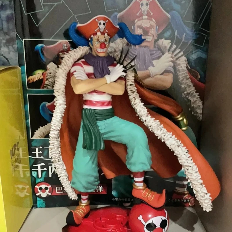 Der Mann der großen Route GK The Four Emperors Clown Buggy One Piece Bandai Model Collection Dekoration Kindergeschenke Figur