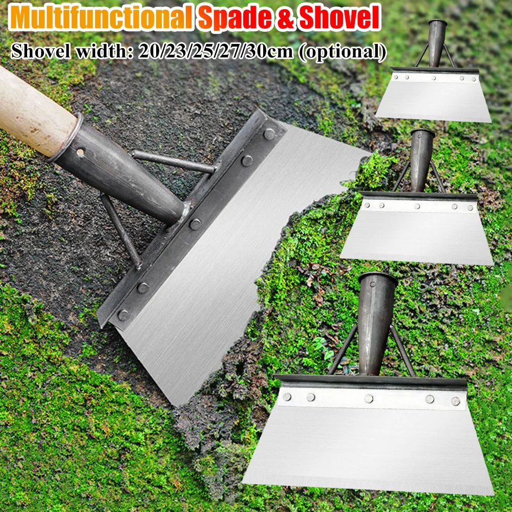 Multifunktionale Jäten Pflanzen Schaufel Edelstahl Reinigung Schaufel Effiziente Enteisung Entfernen Bauernhof Mist Schaufel Hand Werkzeug Image