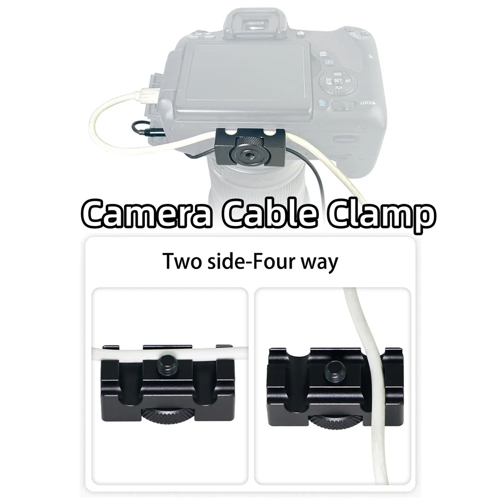 Metall HDMI Kabel Klemme DSLR Draht Schloss Fotografie Clip Rig für Stativ Sony Canon Nikon Video Monitor Kamera Käfig Zubehör Image