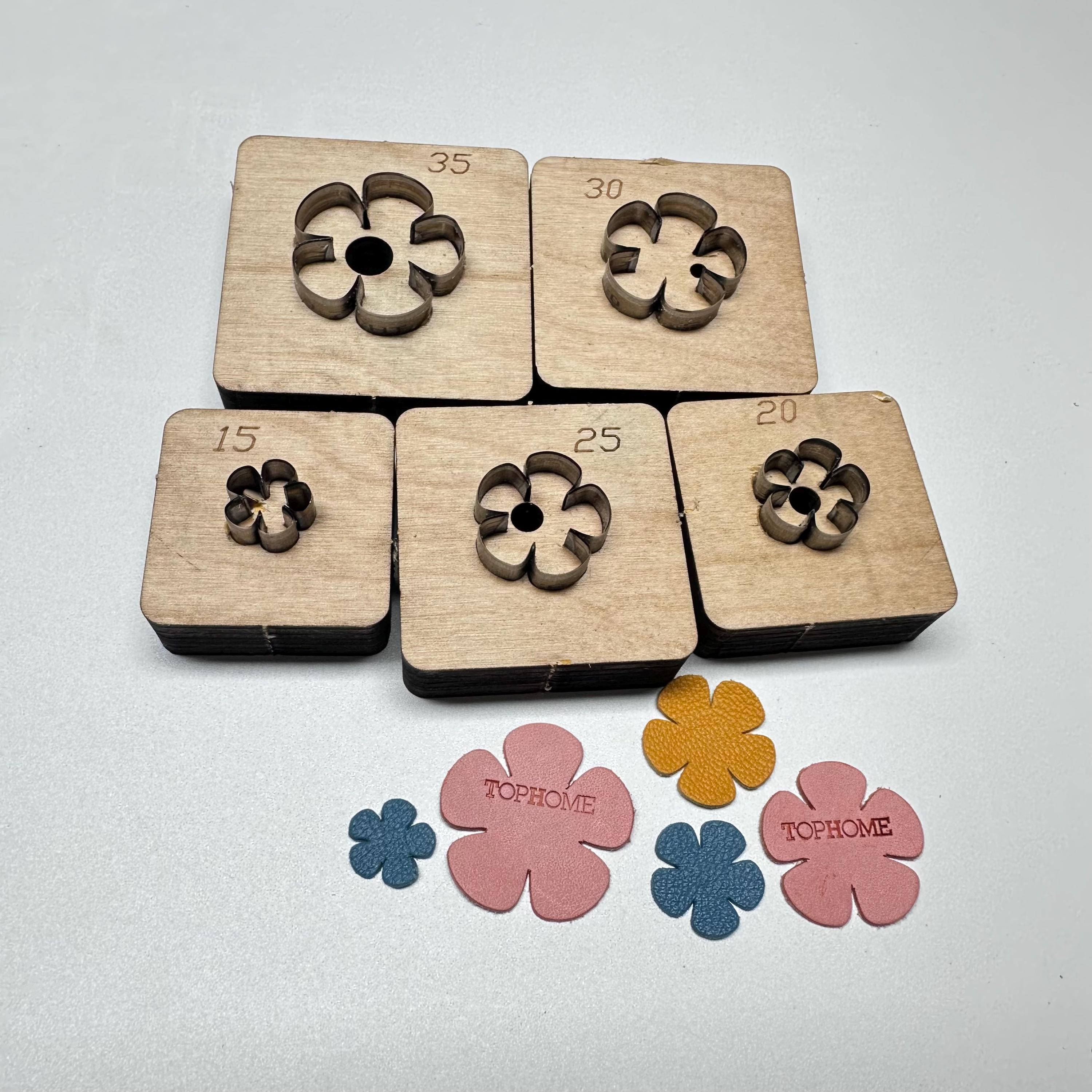 Fustella per tagliare fiori in pelle, fustella per petali, strumento fai da te per rifinire fiori fatti a mano, stampo per fiori