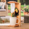 'Hand-Painted Pinewood Toucan Single-Serve Drip Coffee Stand'