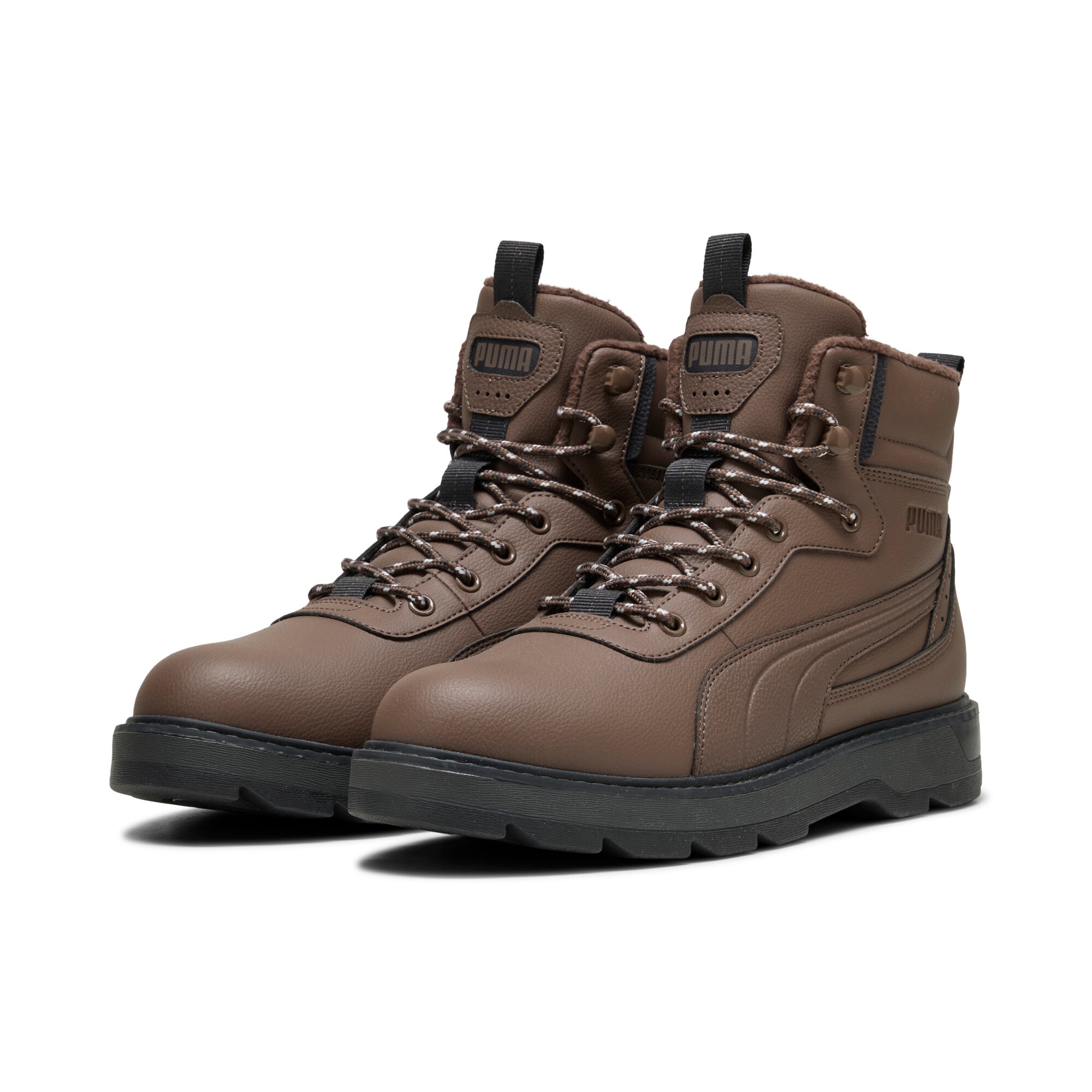 Winterboots PUMA "DESIERTO V3", Herren, Gr. 47, flat bronze, flat bronze, flat schwarz gray, Synthetik, Schuhe Winterboots, Sneakerboots, Winterschuhe