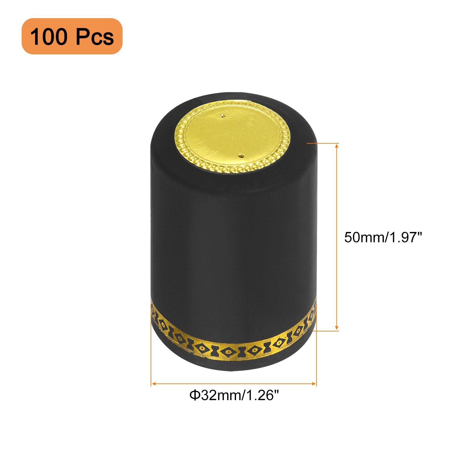 Heat Shrink Capsules Wine Bottle Capsules Shrink Cap Wrap Shrink Top Cover Flower Pattern for Wine Cellars and Home Kitchen