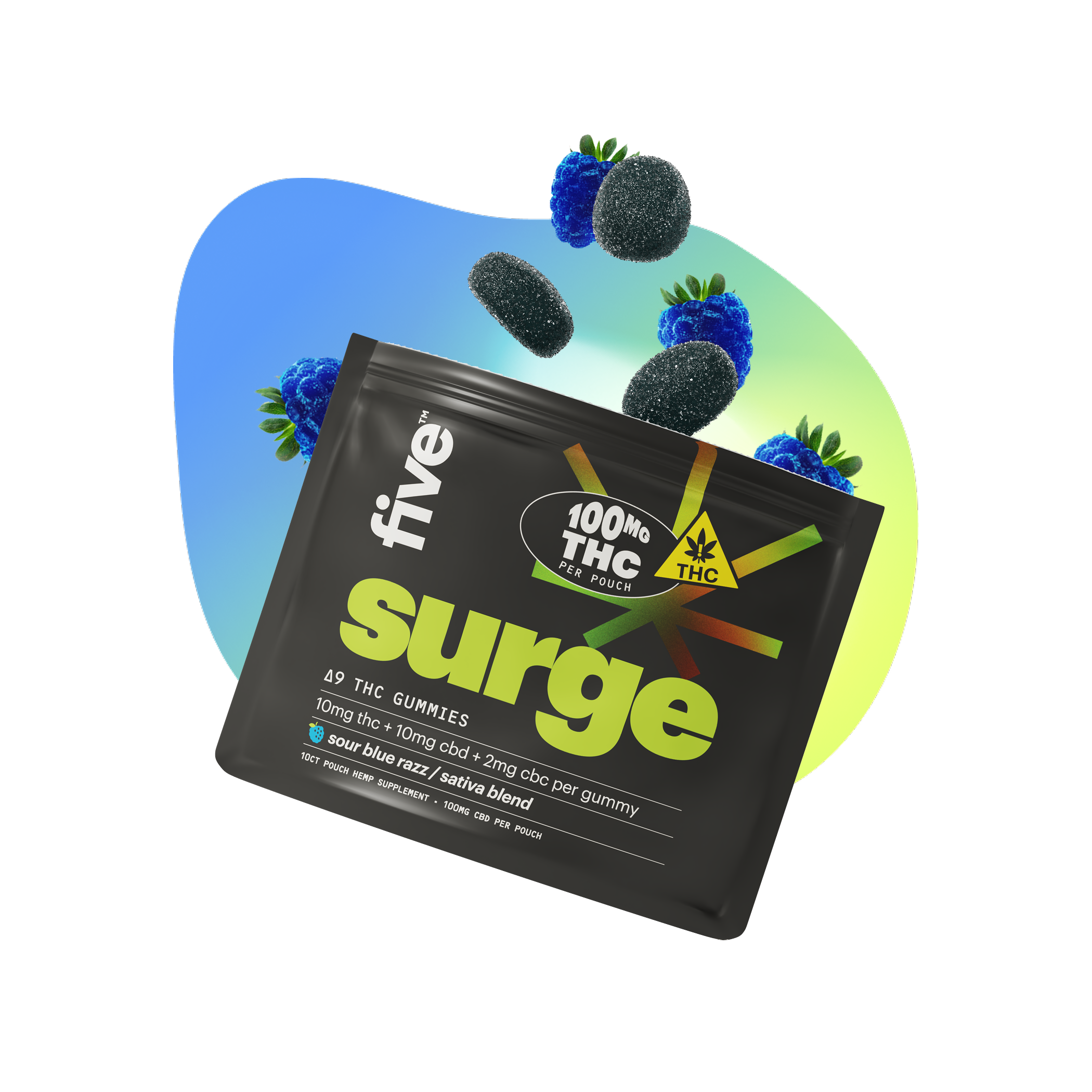 10ct sativa surge high dose gummies