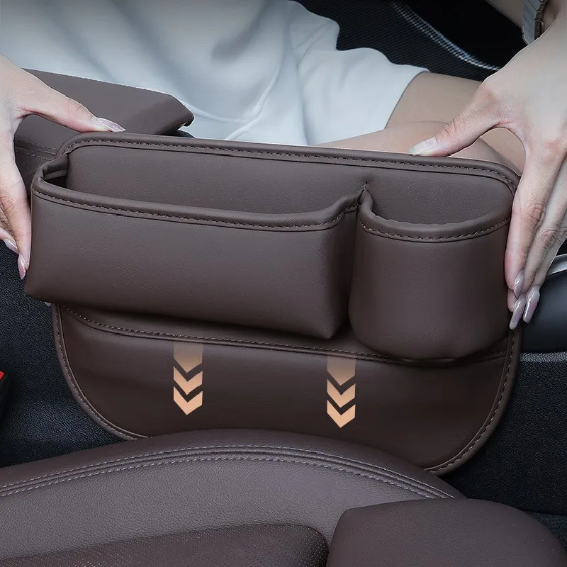Für BYD Sealion 7 2024 2025 Autositz Lückenfüller Aufbewahrungsbox mit Getränkehalter Ladeloch Kit Kleinigkeiten Organizer Tasche Zubehör Image