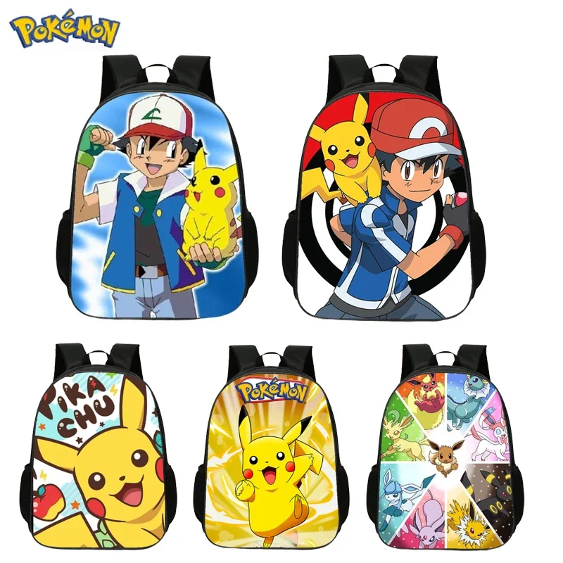 Pokemon Schultasche für Teenager Jungen Mädchen Kind personalisierte Pikachu große Kapazität Reisetasche Ash Ketchum Hot Cartoon Kinder Rucksack
