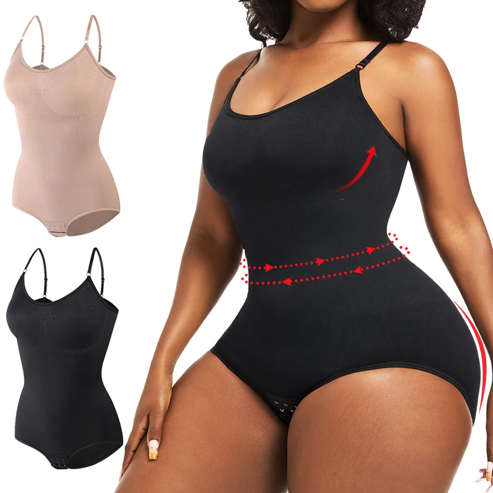 Hochelastische Bodys für Frauen, Bauchkontrolle, Shapewear, formender Body Shaper, Bauch, schlankmachende Taillentrimmer, Tank-Tops, Unterwäsche Image