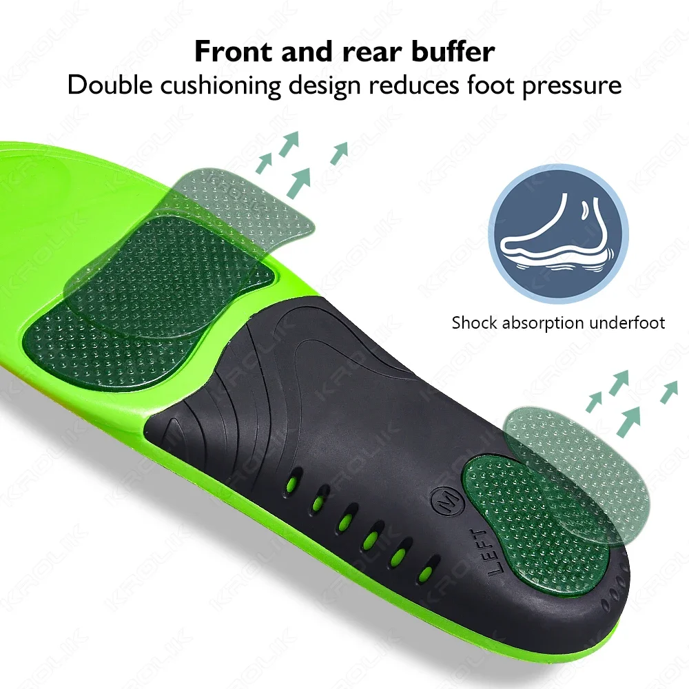 Orthopädische Sport Einlegesohle Arch Support Plantarfasziitis Plattfüße Männer Frauen Sneaker Orthesen Einlegesohlen Plantillas Einlegesohlen Image