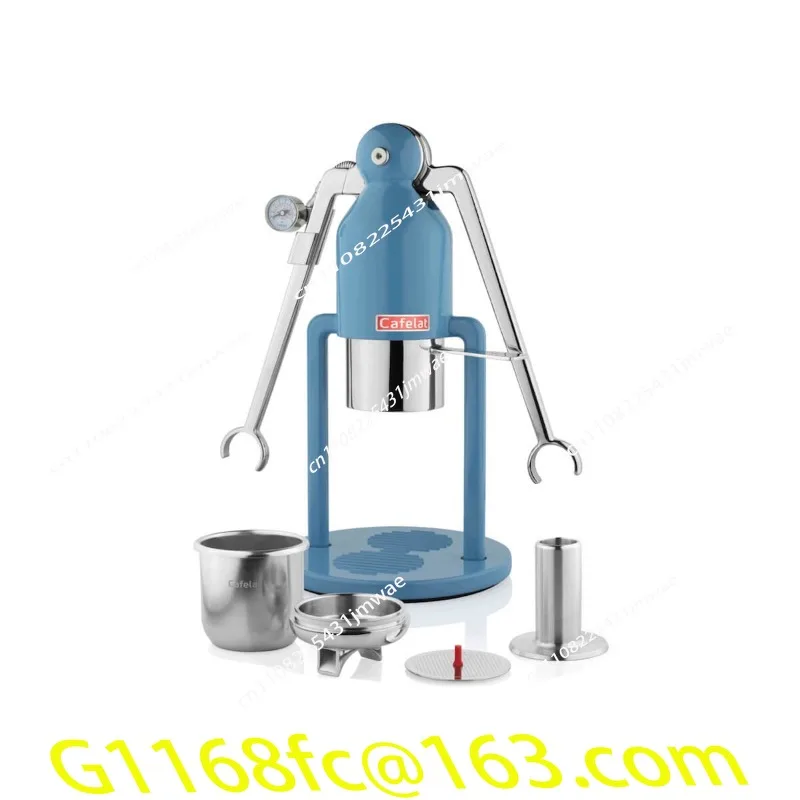 Handgepresste Kaffeemaschine, roboter, unplugged, italienische Espressomaschine für den Heimgebrauch Image