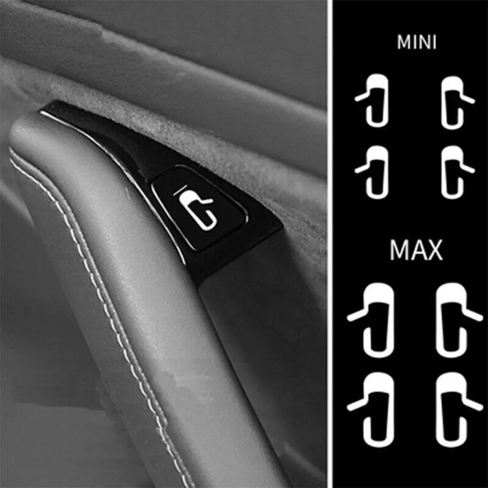 Für Tesla Modell 3Y Auto Tür Taste Leucht Aufkleber Erinnerung Tür Öffnen Exit Aufkleber Armlehne Fenster Lift Taste Schalter 2017-2020 Image