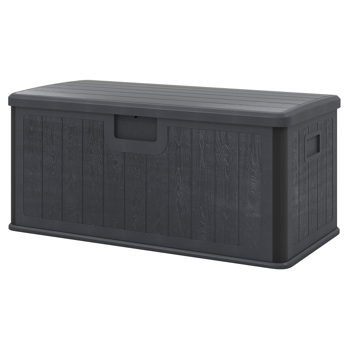 COSTWAY Gartenbox 378 l, wasserdicht, für den Garten mit abschließbarem Deckel, für Kissen und Gartengeräte Image