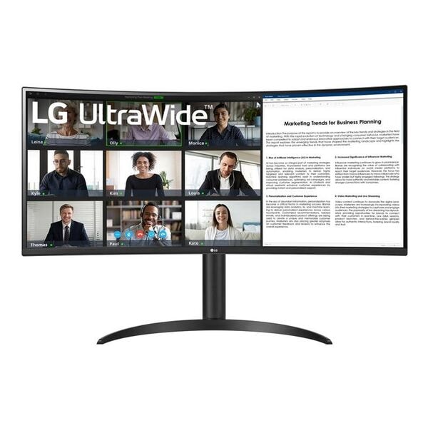 LG Curved Monitor »34WR55QK-B« 86,4 cm / 34 '' schwarz