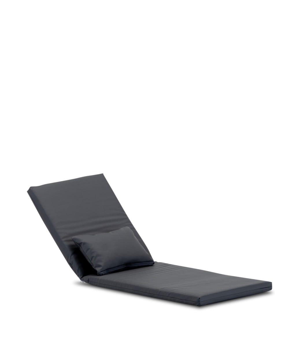 Cuscino impermeabile per sdraio in pelle nautica grigia