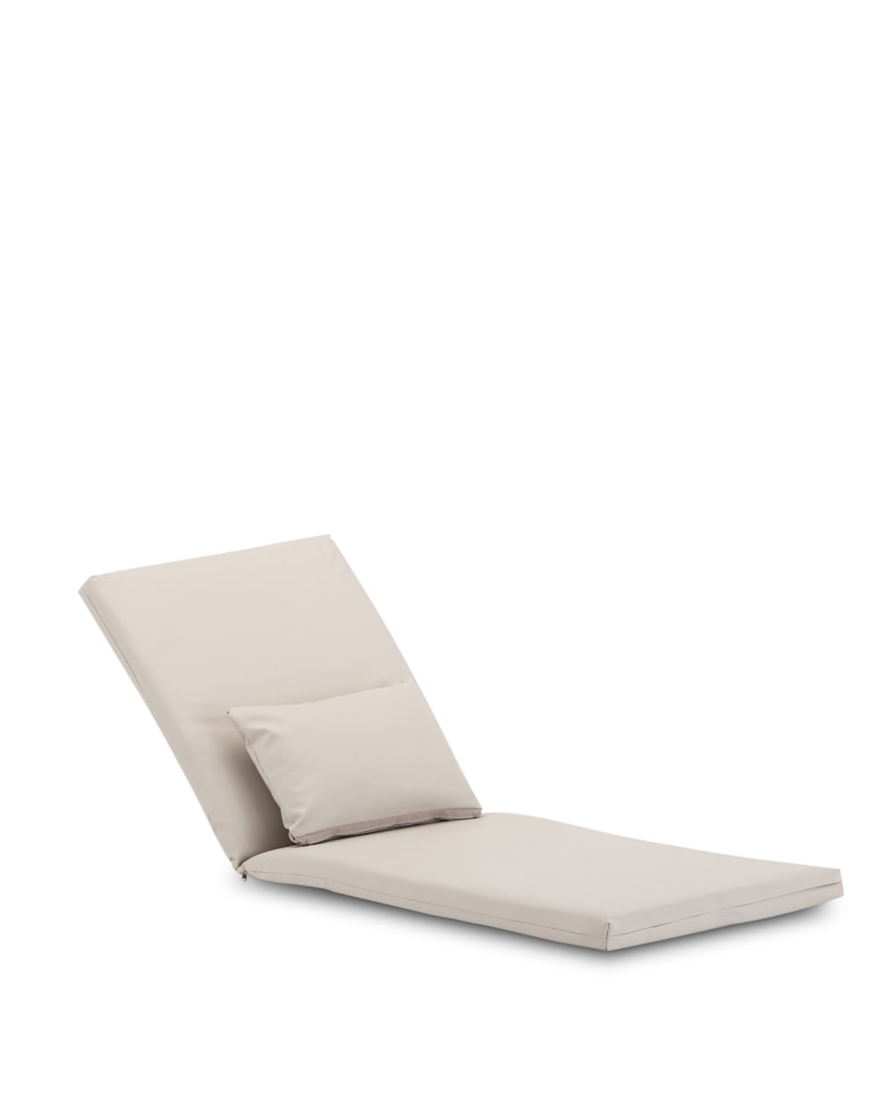 Cuscino impermeabile per sdraio in pelle nautica beige