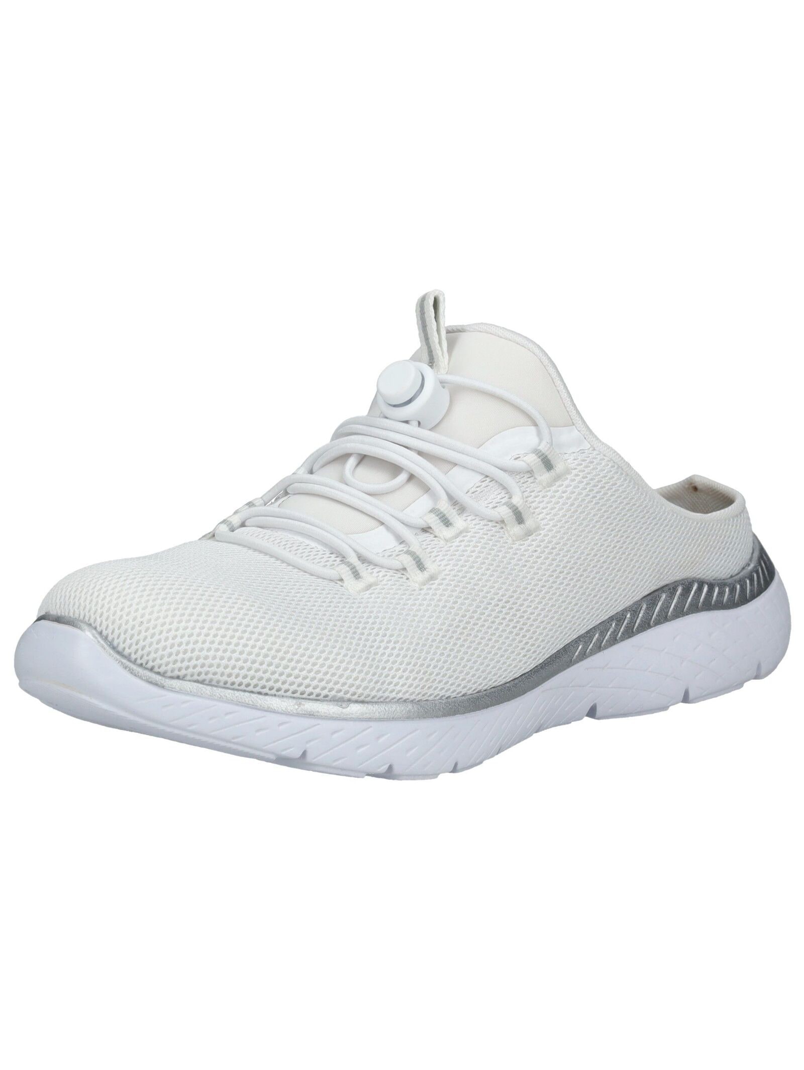 Pantolette RIEKER "Rieker Pantoletten Textil", Damen, Gr. 37, weiß, Textil, Schuhe Pantolette