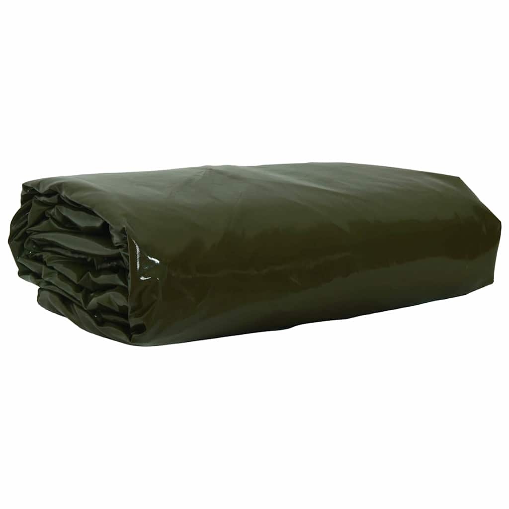 vidaXL Plane 650g / m² Olive Grün 1,5 x 6 m Canvas mit PVC-Beschichtung Image