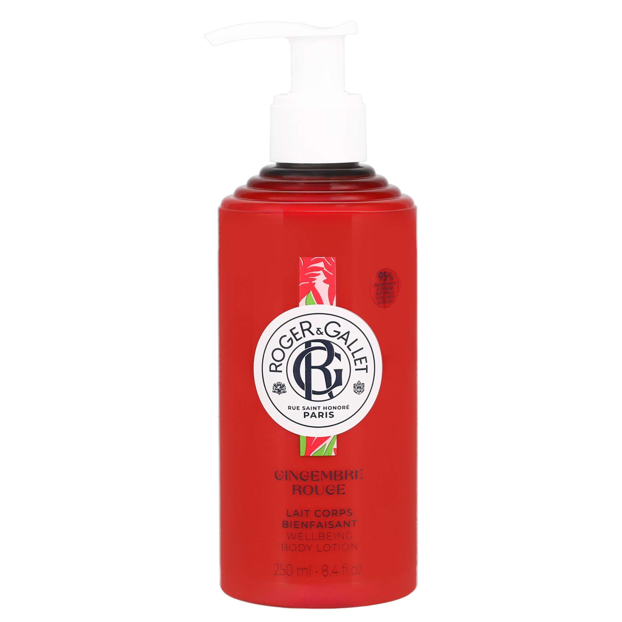 Roger & Gallet Ingwer Rot Körperlotion 250ml, Feuchtigkeitsspendend & Energetisierend Image