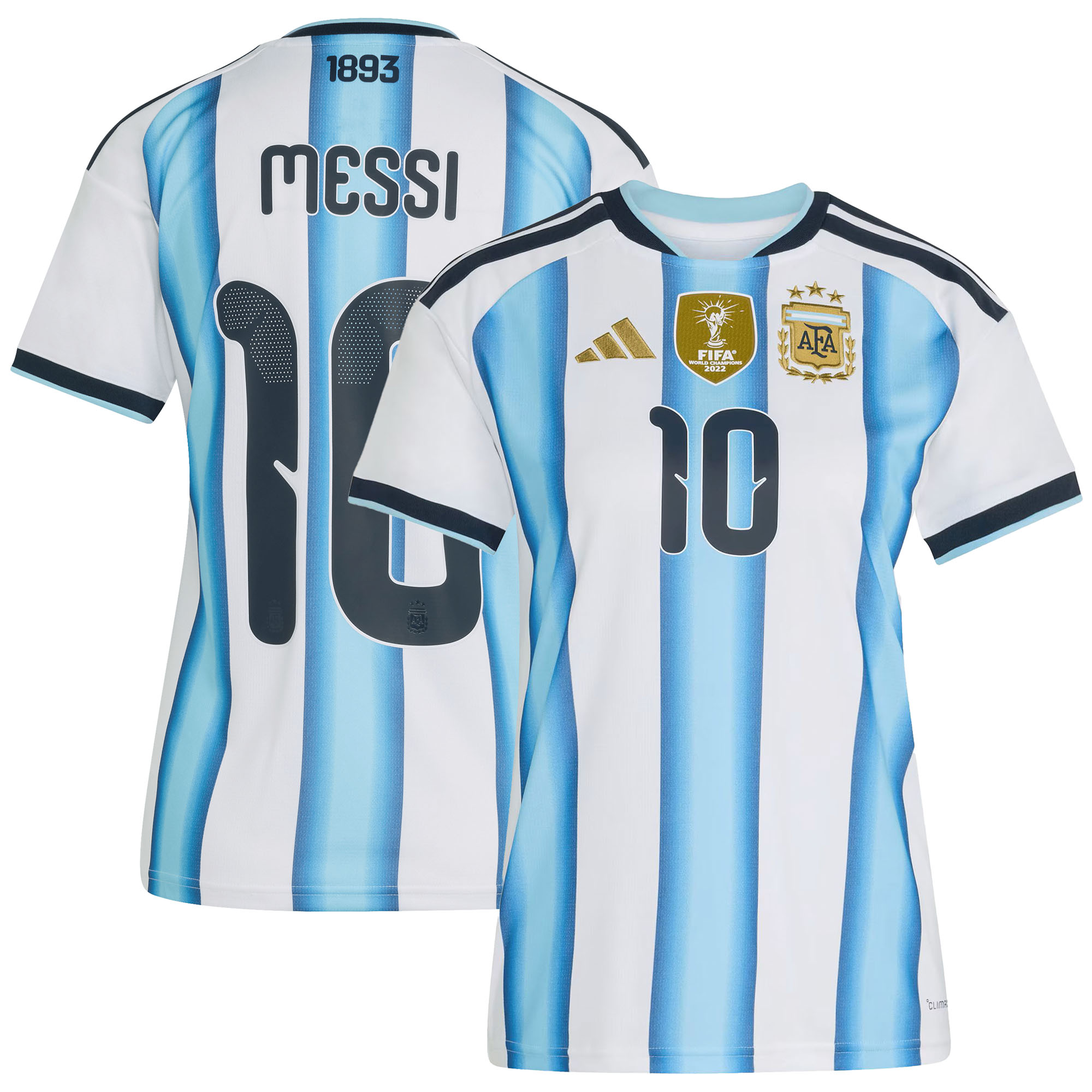 Argentinien adidas Heimtrikot 2026 (Messi Nr. 10) (Damen) Image