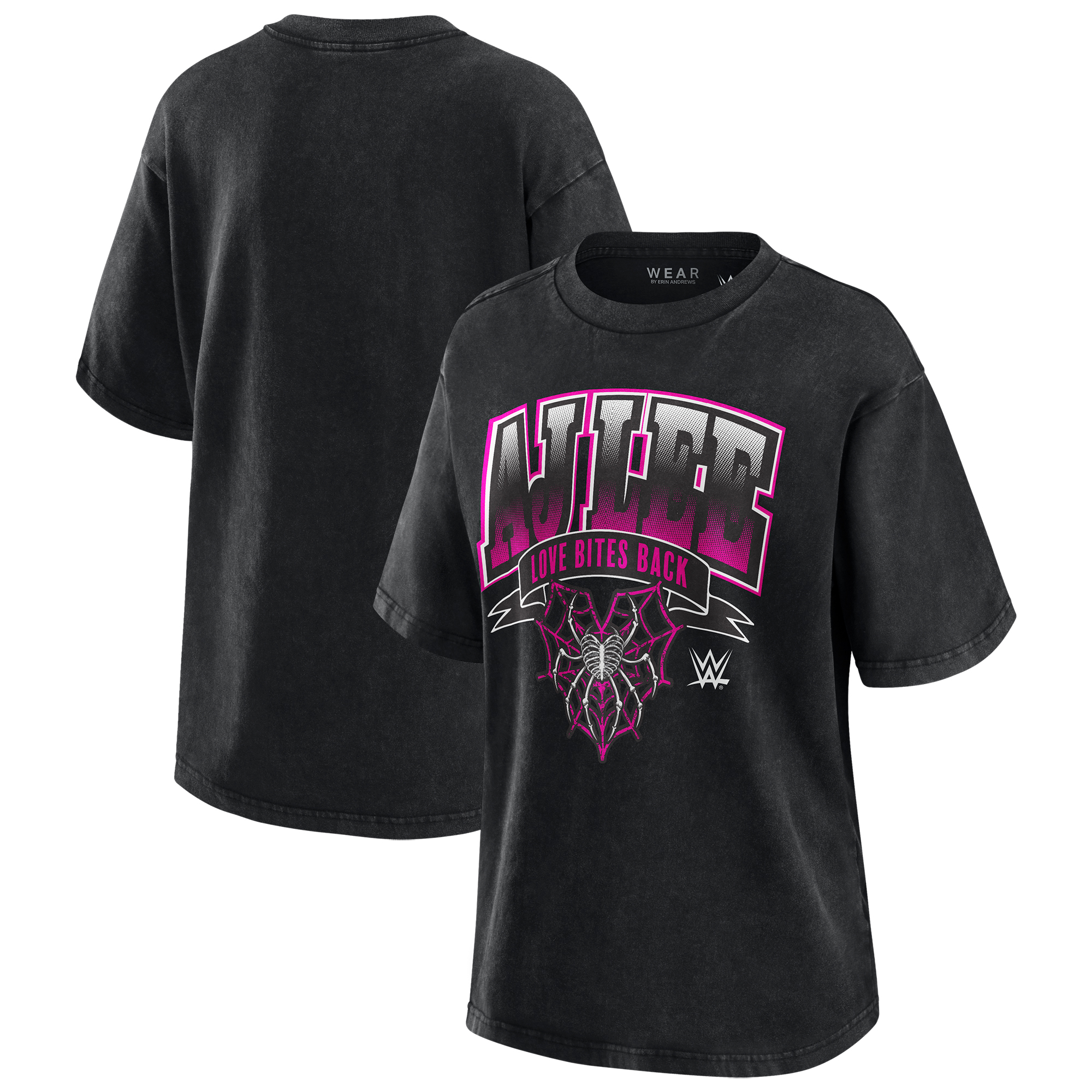 Schwarzes AJ Lee Boyfriend-T-Shirt von Women's WEAR by Erin Andrews Image