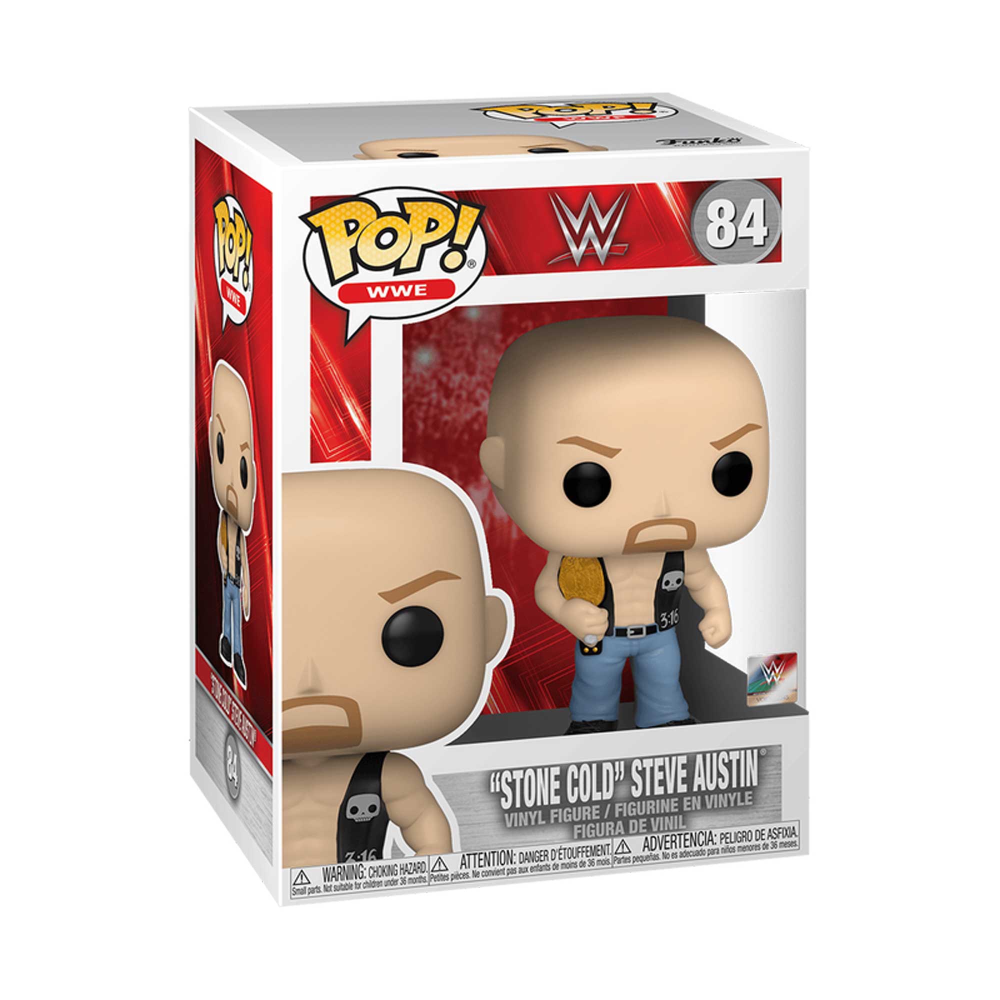 Funko "Stone Cold" Steve Austin #84 Pop! Figur Image