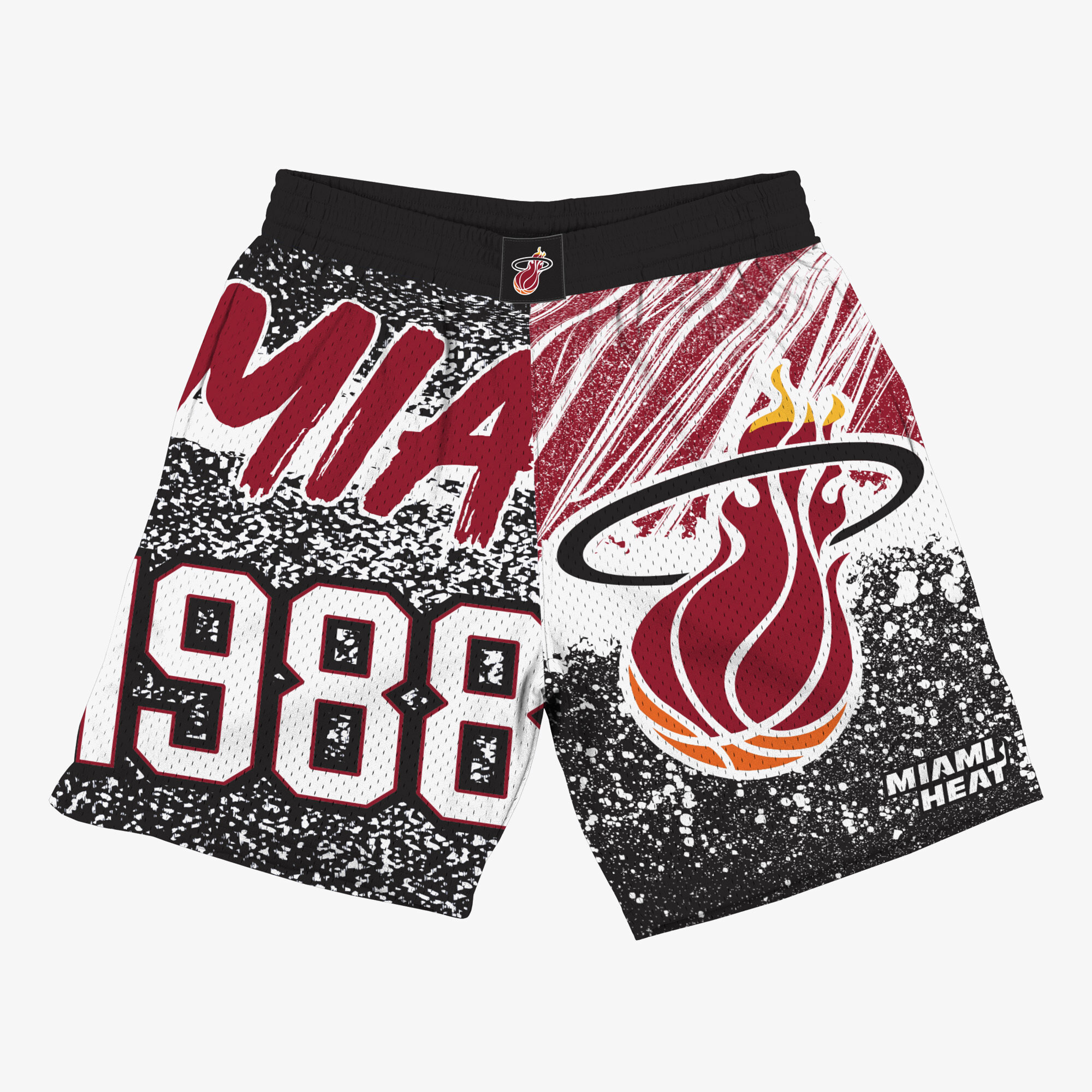 Miami Heat Mitchell & Ness Jumbotron Sublimated Shorts Image