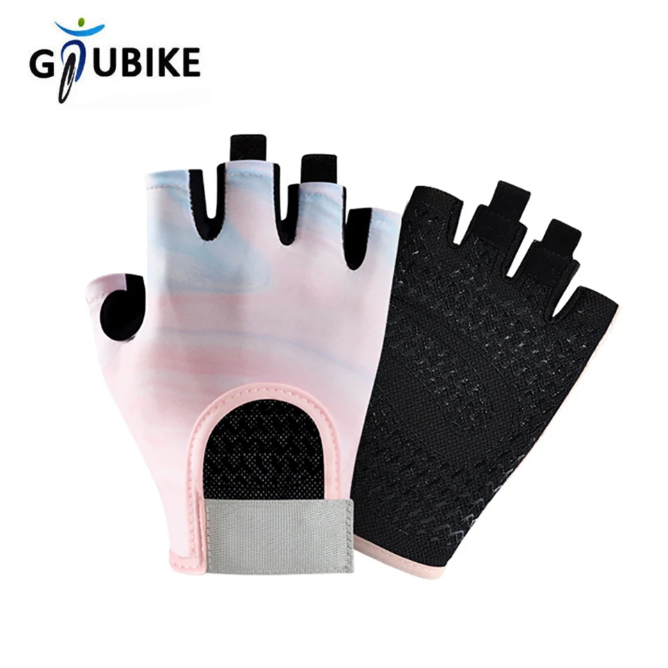 GTUBIKE 1 Pair New Breathable Cycling Gloves Workout Gym Gloves for Weight Lifting Fingerless Gloves Training Exercise Fitness