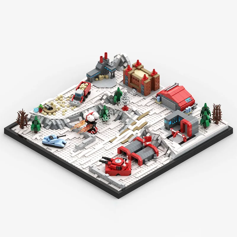 1646 Stück Command & Conquer (C&C) Red Alert – Sowjetische Basis, kreatives Street View-Modell, Moc-Bausteinsteine, Spielzeug für Kinder, Geschenke Image